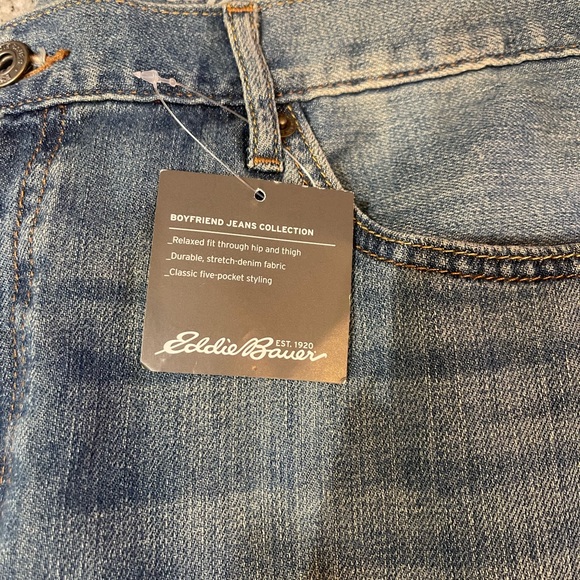 Eddie Bauer Women's Boyfriend Slim size 10 Jeans in Blue - Picture 3 of 7